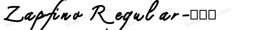 Zapfino Regular字体转换